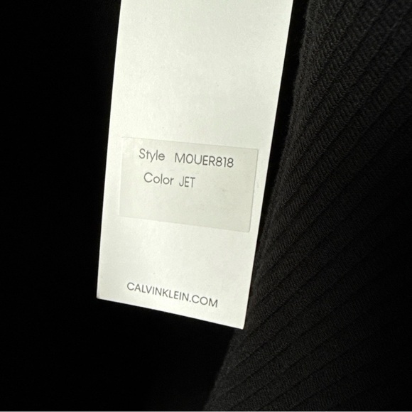 CALVIN KLEIN WOMEN’S MODERN ESSENTIALS Open Jacket Black W/Gold Zippers Sz L NWT - Picture 5 of 12